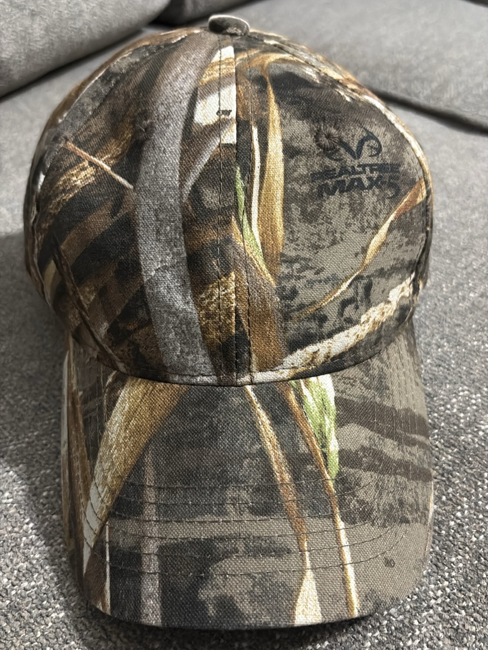 Realtree Max-5 Camo Cap with Brown, Green, Tan Pattern